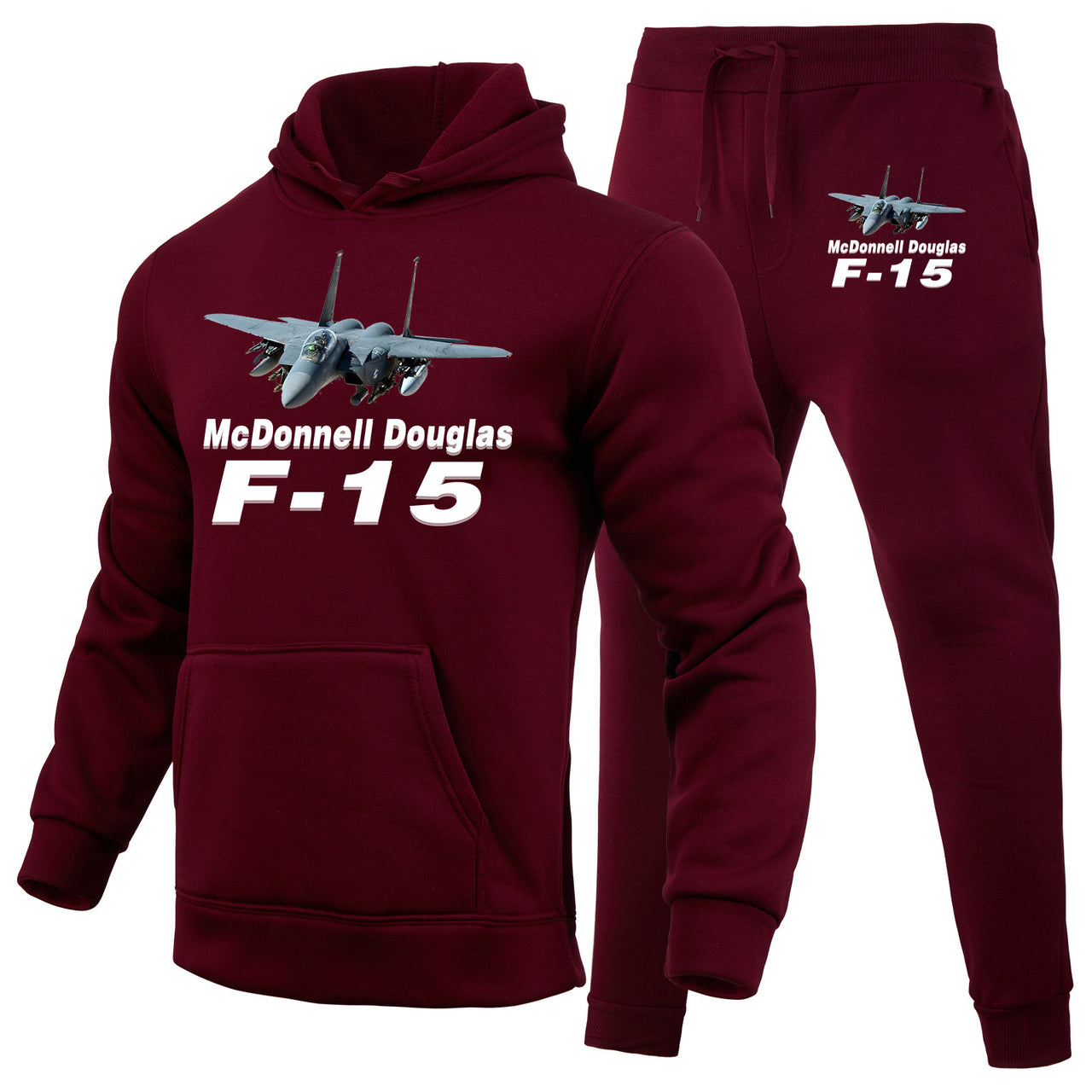 The McDonnell Douglas F15 Designed Hoodies & Sweatpants Set