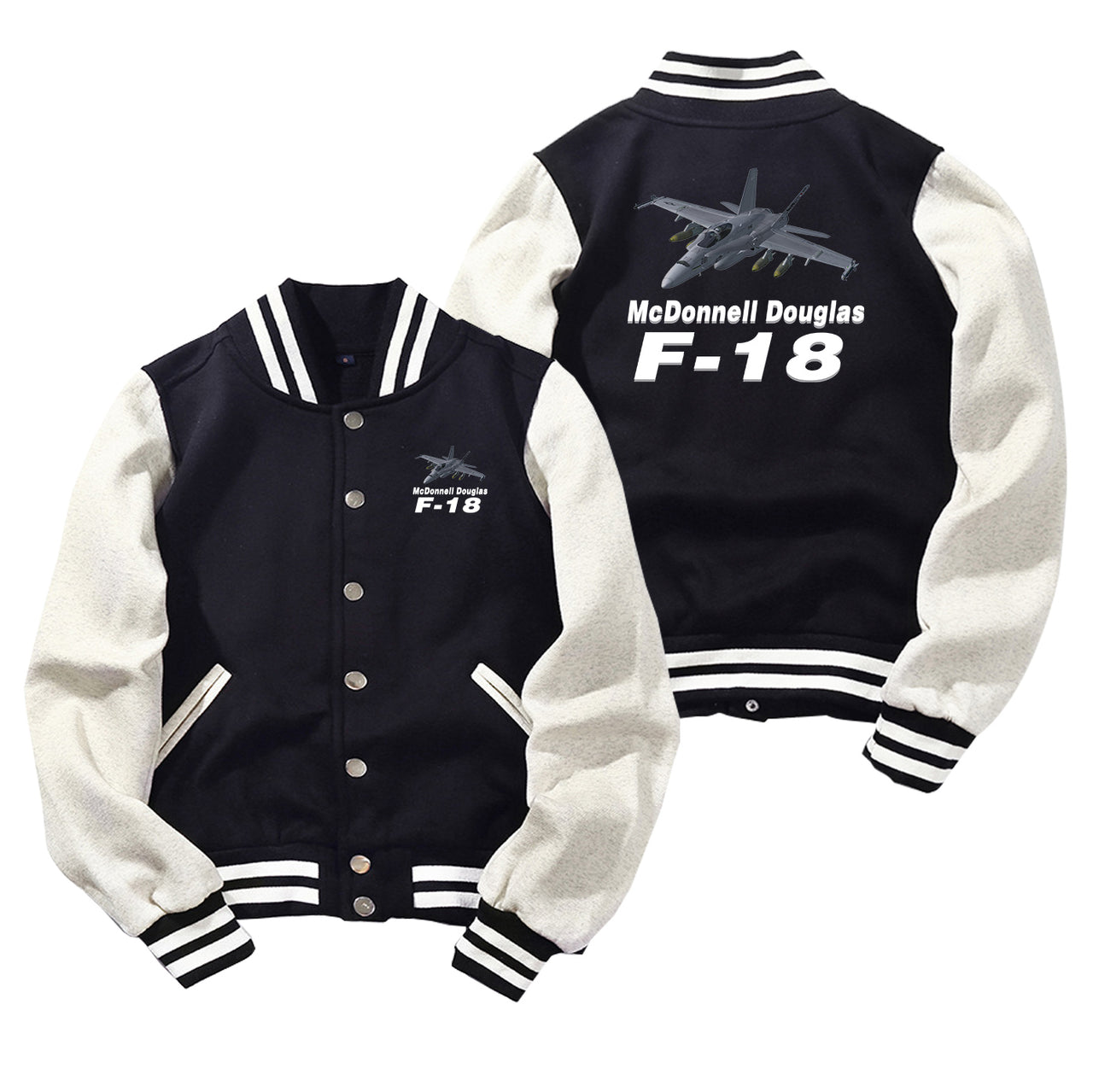 The McDonnell Douglas F18 Designed Baseball Style Jackets