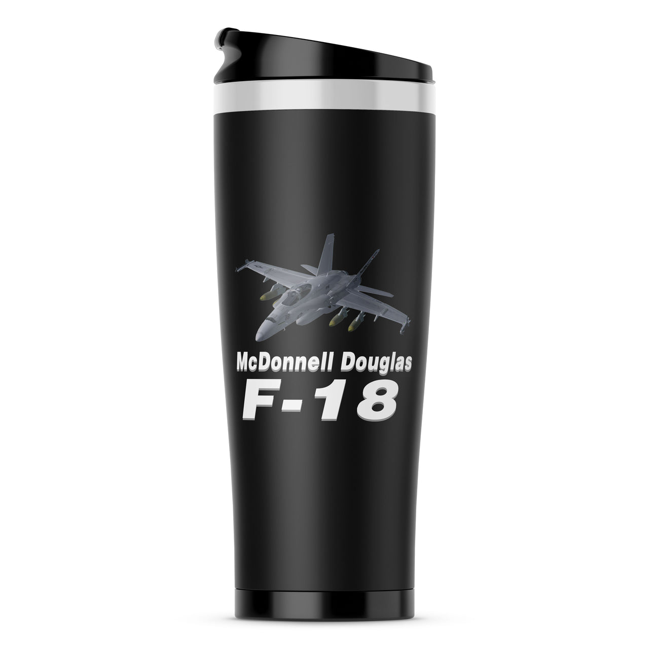 The McDonnell Douglas F18 Designed Stainless Steel Travel Mugs