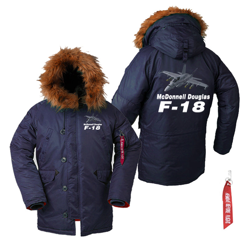 The McDonnell Douglas F18 Designed Parka Bomber Jackets