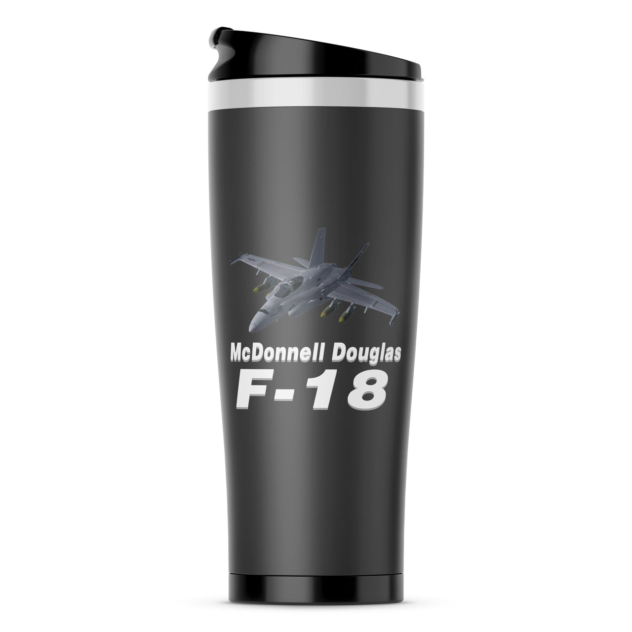 The McDonnell Douglas F18 Designed Stainless Steel Travel Mugs
