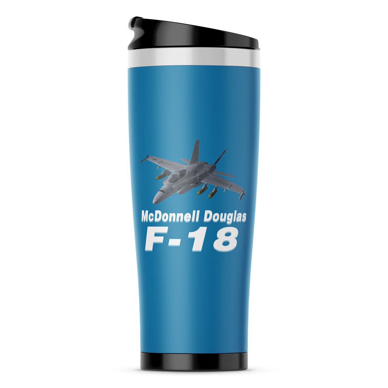 The McDonnell Douglas F18 Designed Stainless Steel Travel Mugs