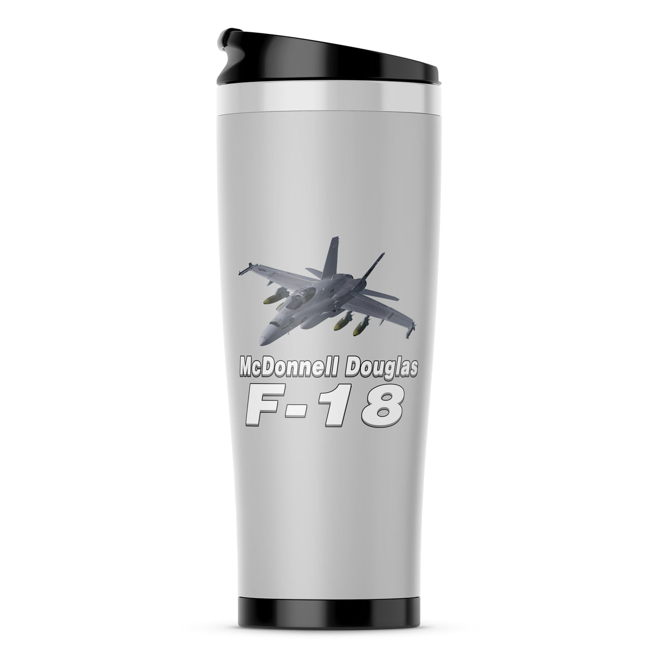 The McDonnell Douglas F18 Designed Stainless Steel Travel Mugs