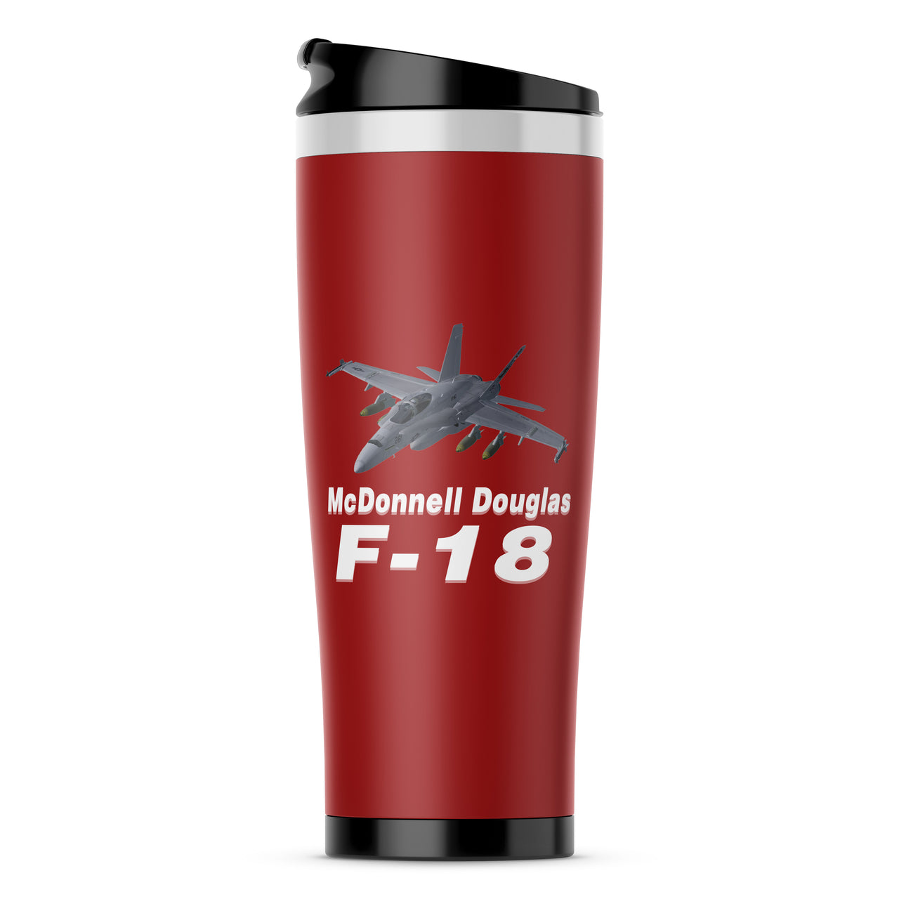 The McDonnell Douglas F18 Designed Stainless Steel Travel Mugs