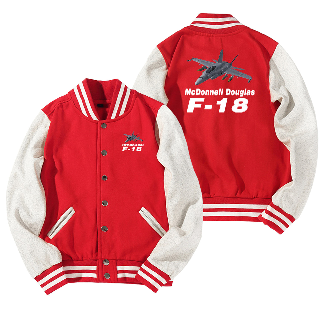 The McDonnell Douglas F18 Designed Baseball Style Jackets