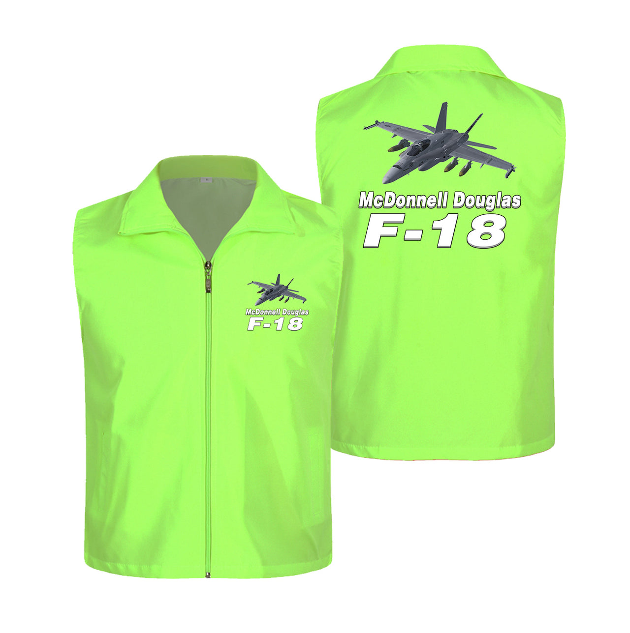 The McDonnell Douglas F18 Designed Thin Style Vests