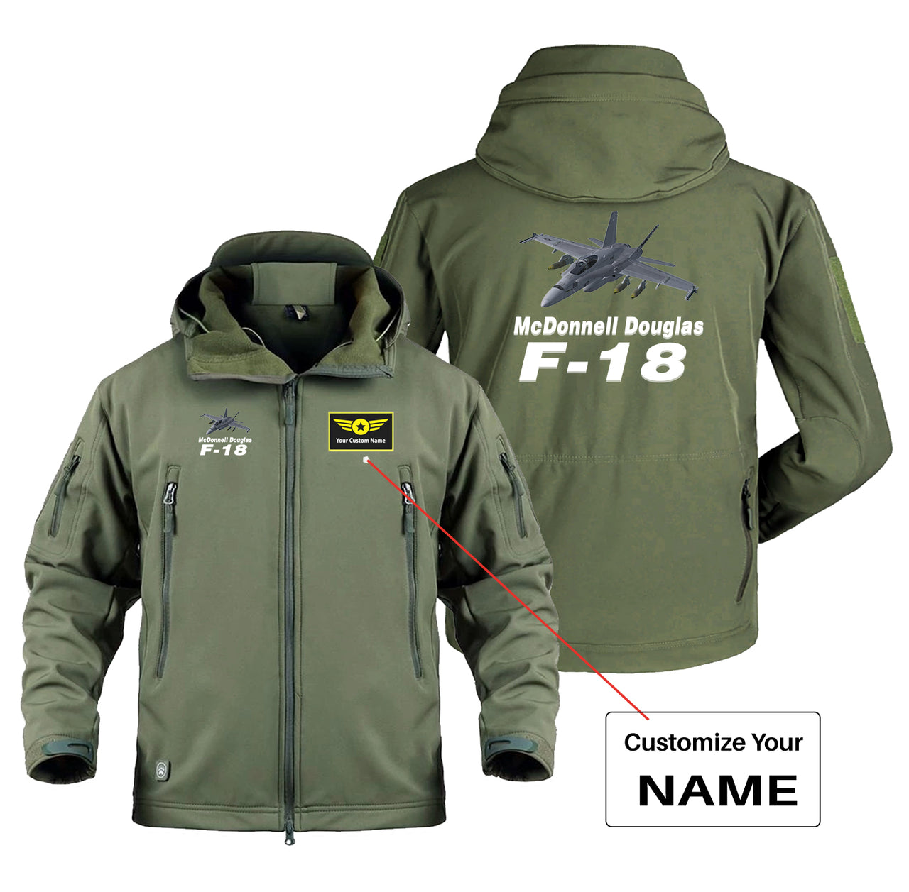 The McDonnell Douglas F18 Designed Military Jackets (Customizable)
