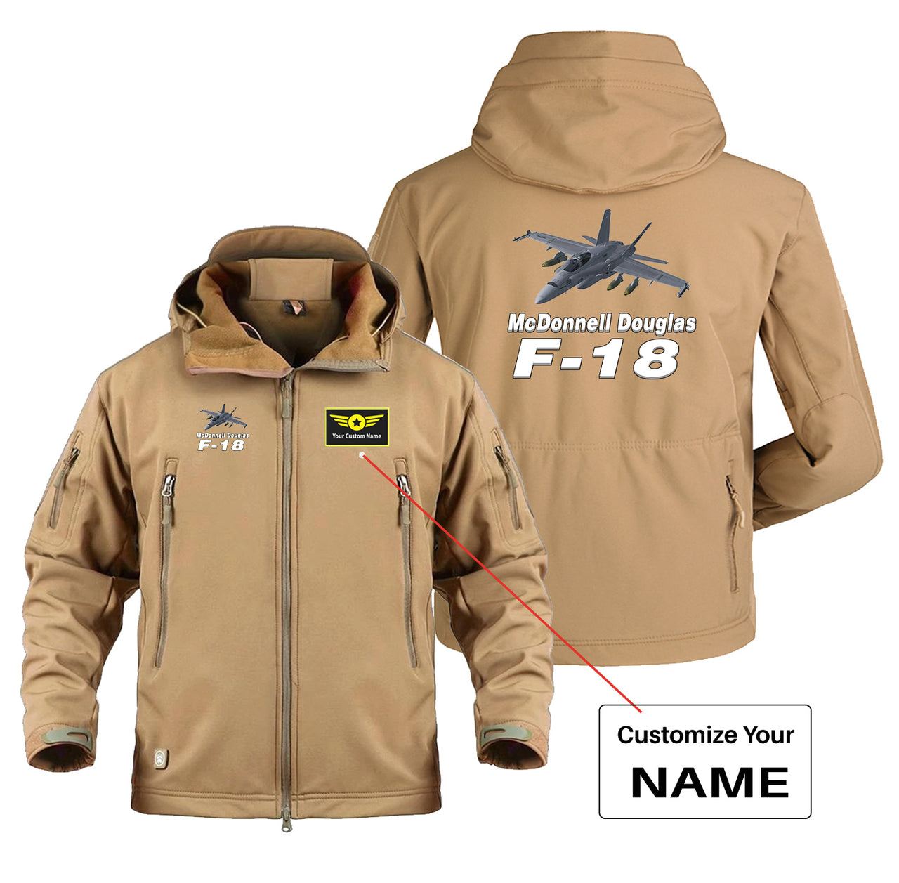 The McDonnell Douglas F18 Designed Military Jackets (Customizable)