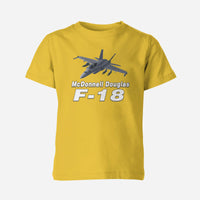 Thumbnail for The McDonnell Douglas F18 Designed Children T-Shirts