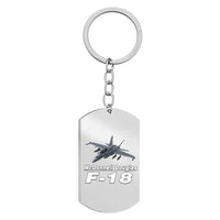 Thumbnail for The McDonnell Douglas F18 Designed Stainless Steel Key Chains (Double Side)