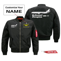 Thumbnail for The McDonnell Douglas MD-11 Designed Pilot Jackets (Customizable)