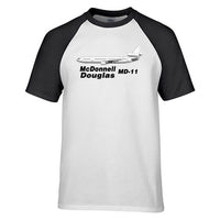 Thumbnail for The McDonnell Douglas MD-11 Designed Raglan T-Shirts