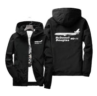 Thumbnail for The McDonnell Douglas MD-11 Designed Windbreaker Jackets