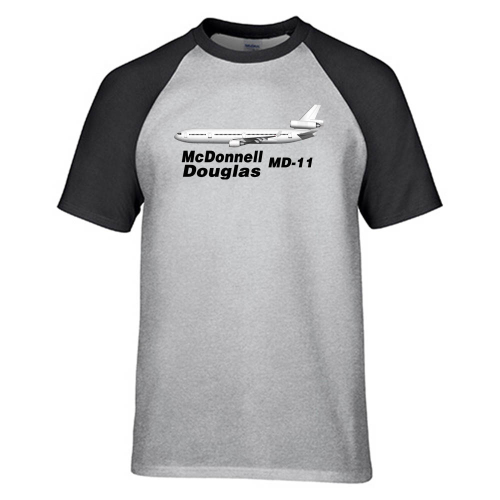 The McDonnell Douglas MD-11 Designed Raglan T-Shirts