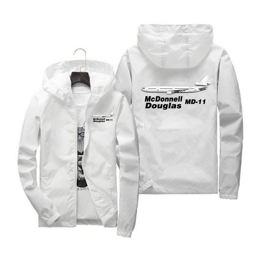 The McDonnell Douglas MD-11 Designed Windbreaker Jackets
