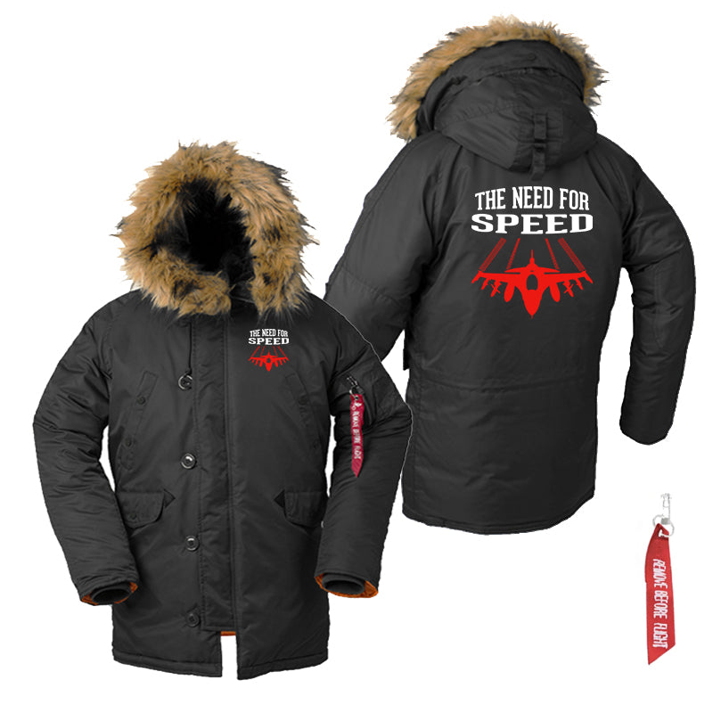 The Need For Speed Designed Parka Bomber Jackets
