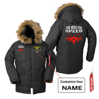 Thumbnail for The Need For Speed Designed Parka Bomber Jackets