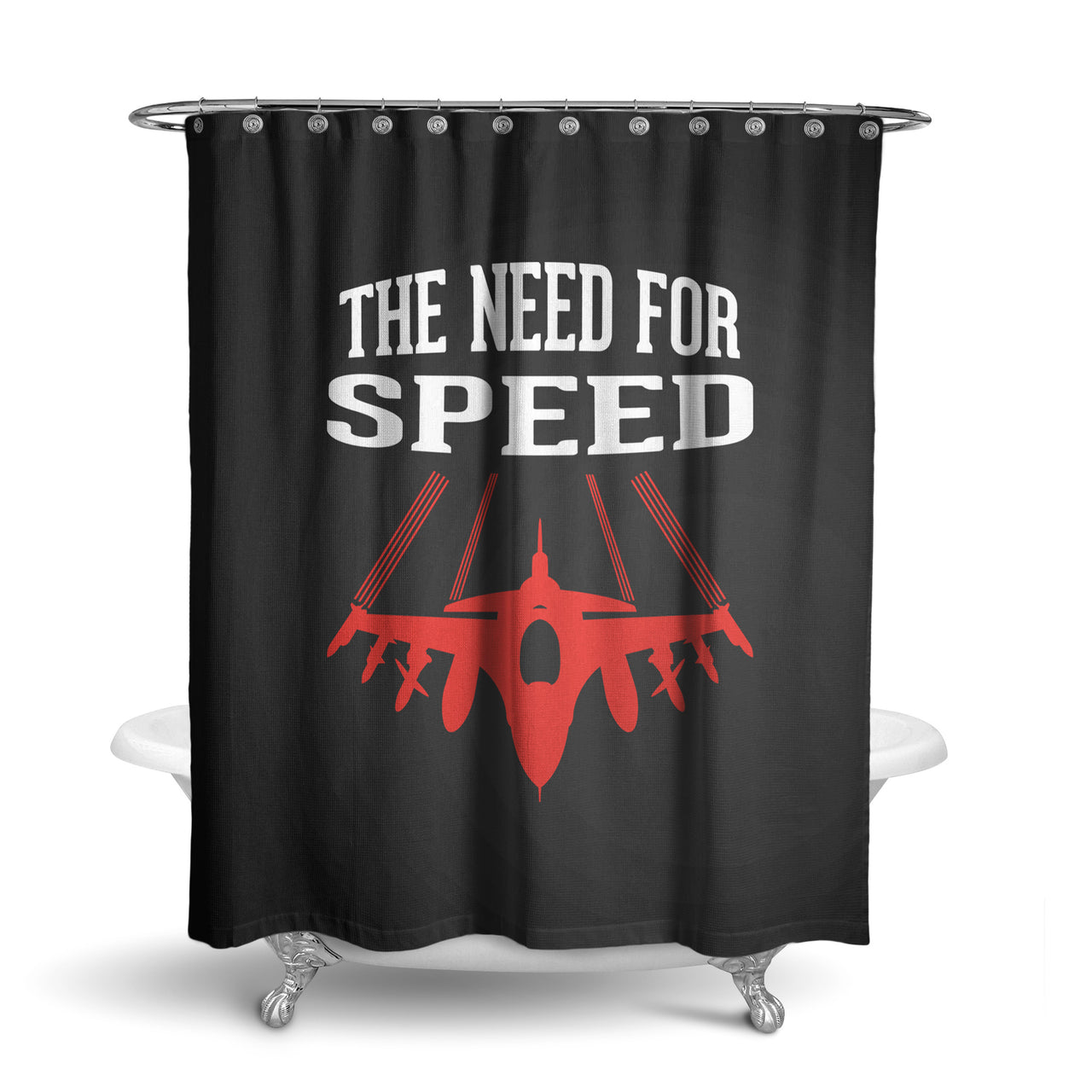 The Need For Speed Designed Shower Curtains
