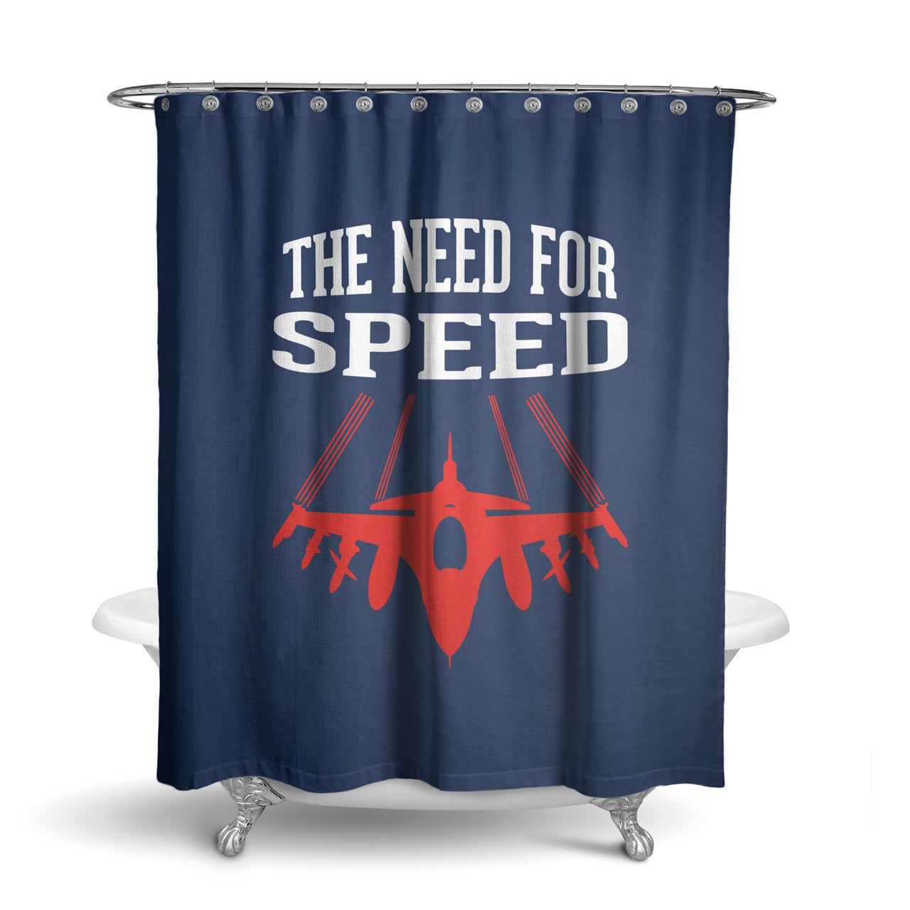 The Need For Speed Designed Shower Curtains