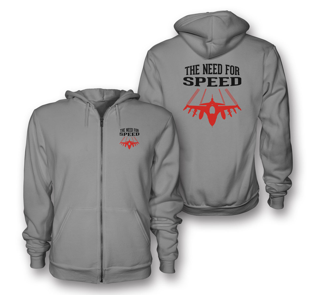 The Need For Speed Designed Zipped Hoodies