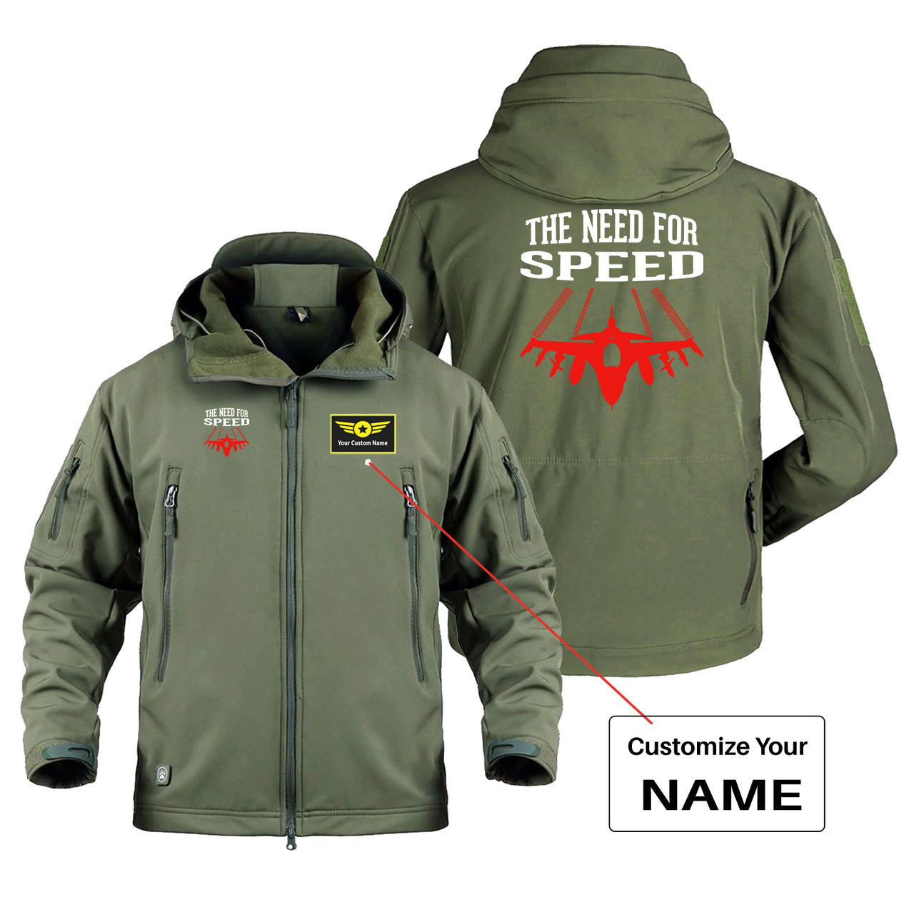 The Need For Speed Designed Military Jackets (Customizable)