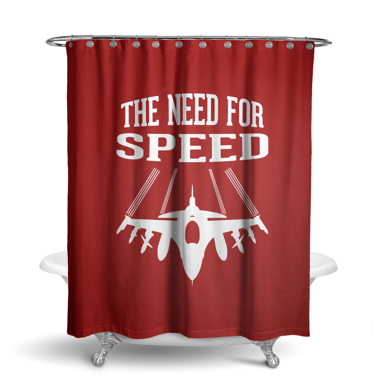 The Need For Speed Designed Shower Curtains