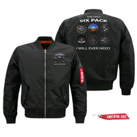 Thumbnail for The Only Six Pack I Will Ever Need Designed Pilot Jackets (Customizable)