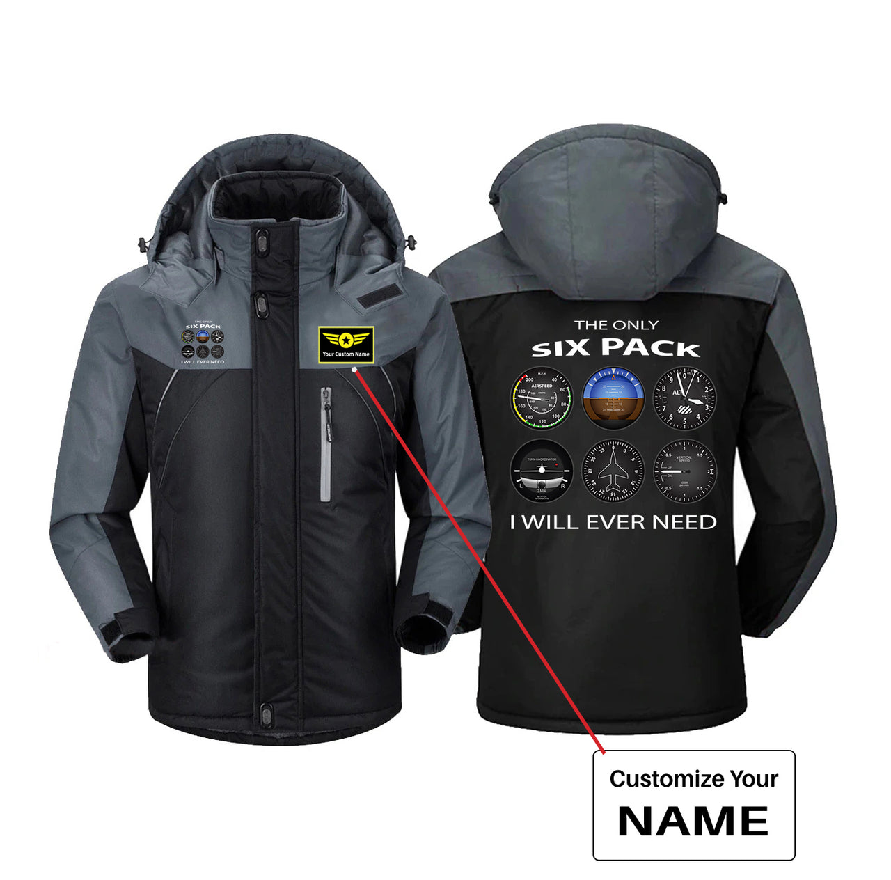 The Only Six Pack I Will Ever Need Designed Thick Winter Jackets