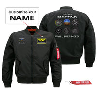 Thumbnail for The Only Six Pack I Will Ever Need Designed Pilot Jackets (Customizable)