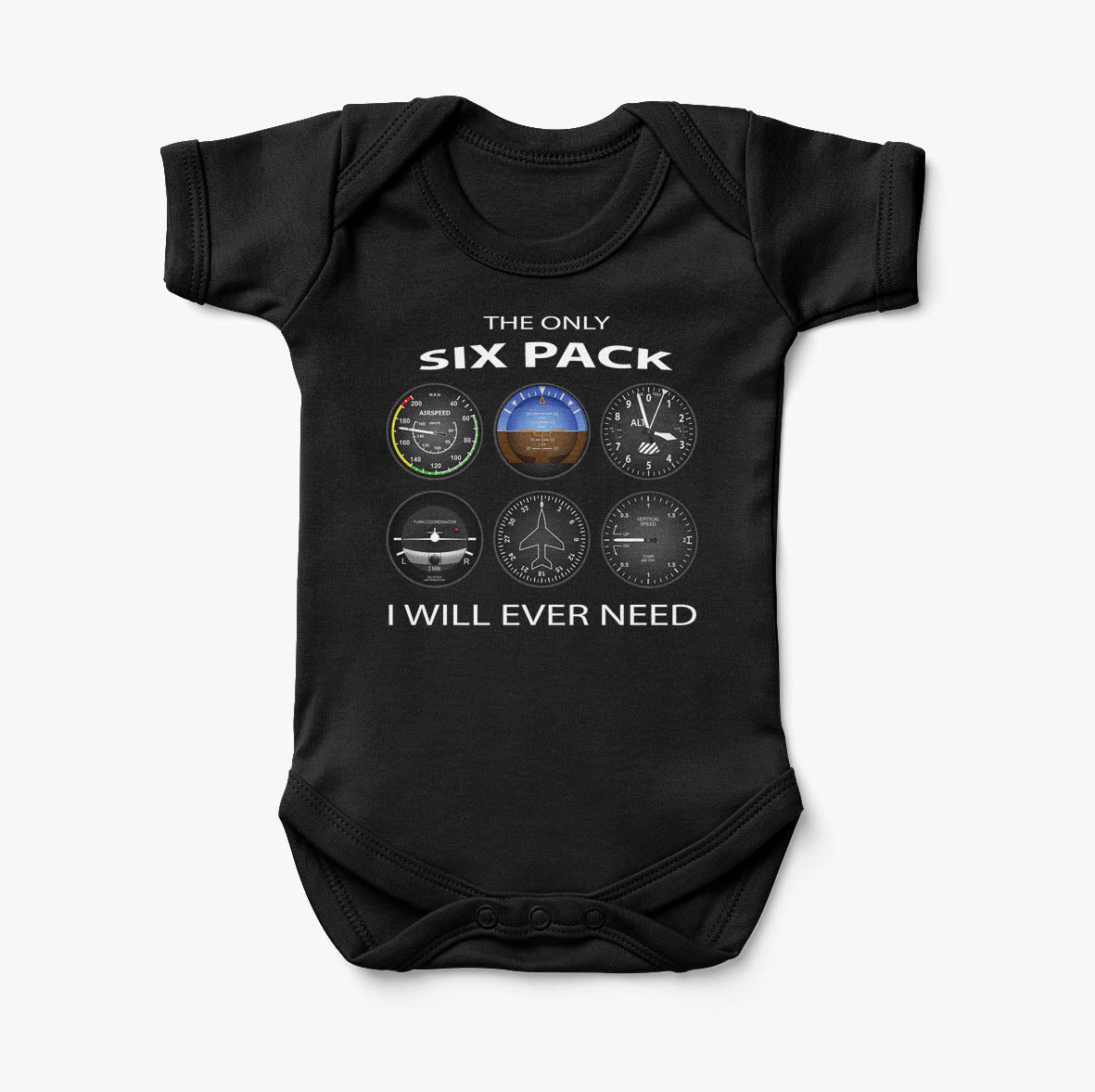 The Only Six Pack I Will Ever Need Designed Baby Bodysuits