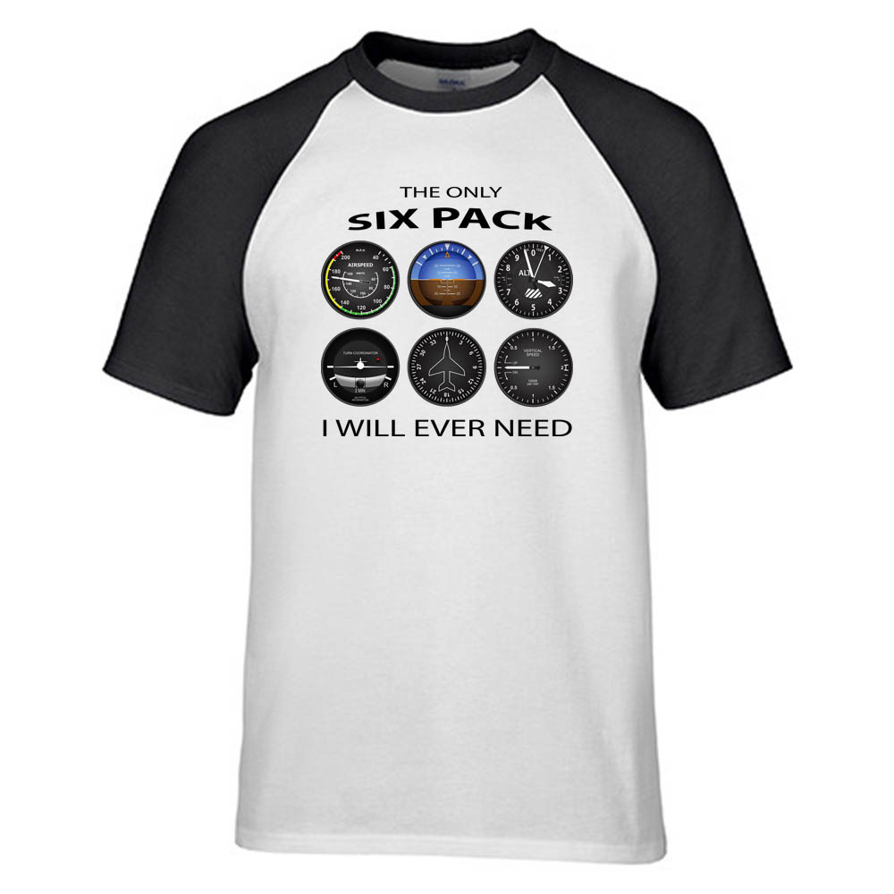 The Only Six Pack I Will Ever Need Designed Raglan T-Shirts