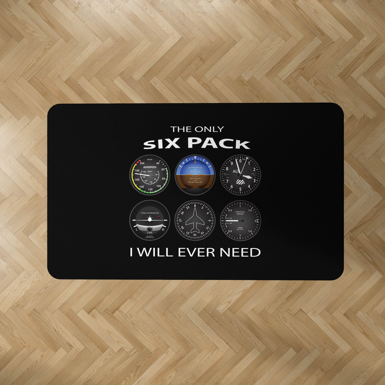 The Only Six Pack I Will Ever Need Designed Carpet & Floor Mats
