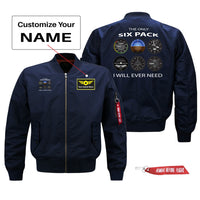 Thumbnail for The Only Six Pack I Will Ever Need Designed Pilot Jackets (Customizable)