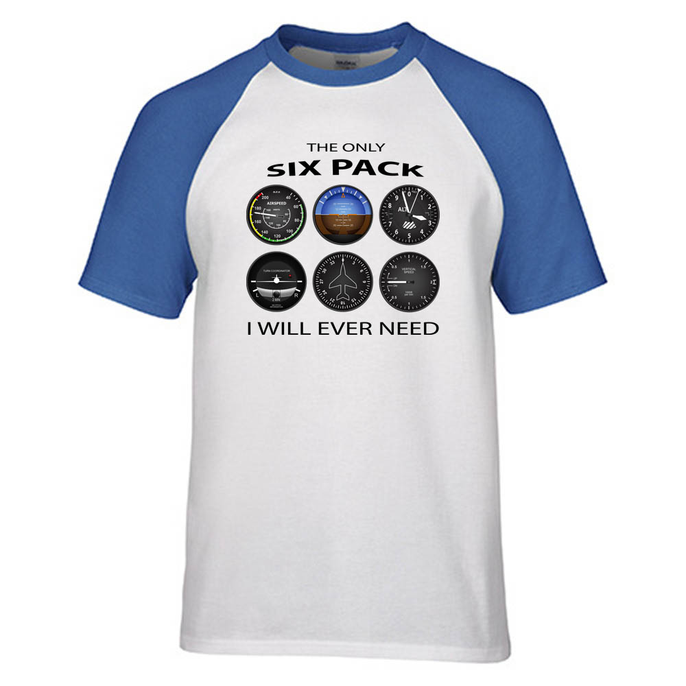 The Only Six Pack I Will Ever Need Designed Raglan T-Shirts