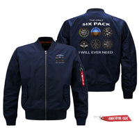 Thumbnail for The Only Six Pack I Will Ever Need Designed Pilot Jackets (Customizable)