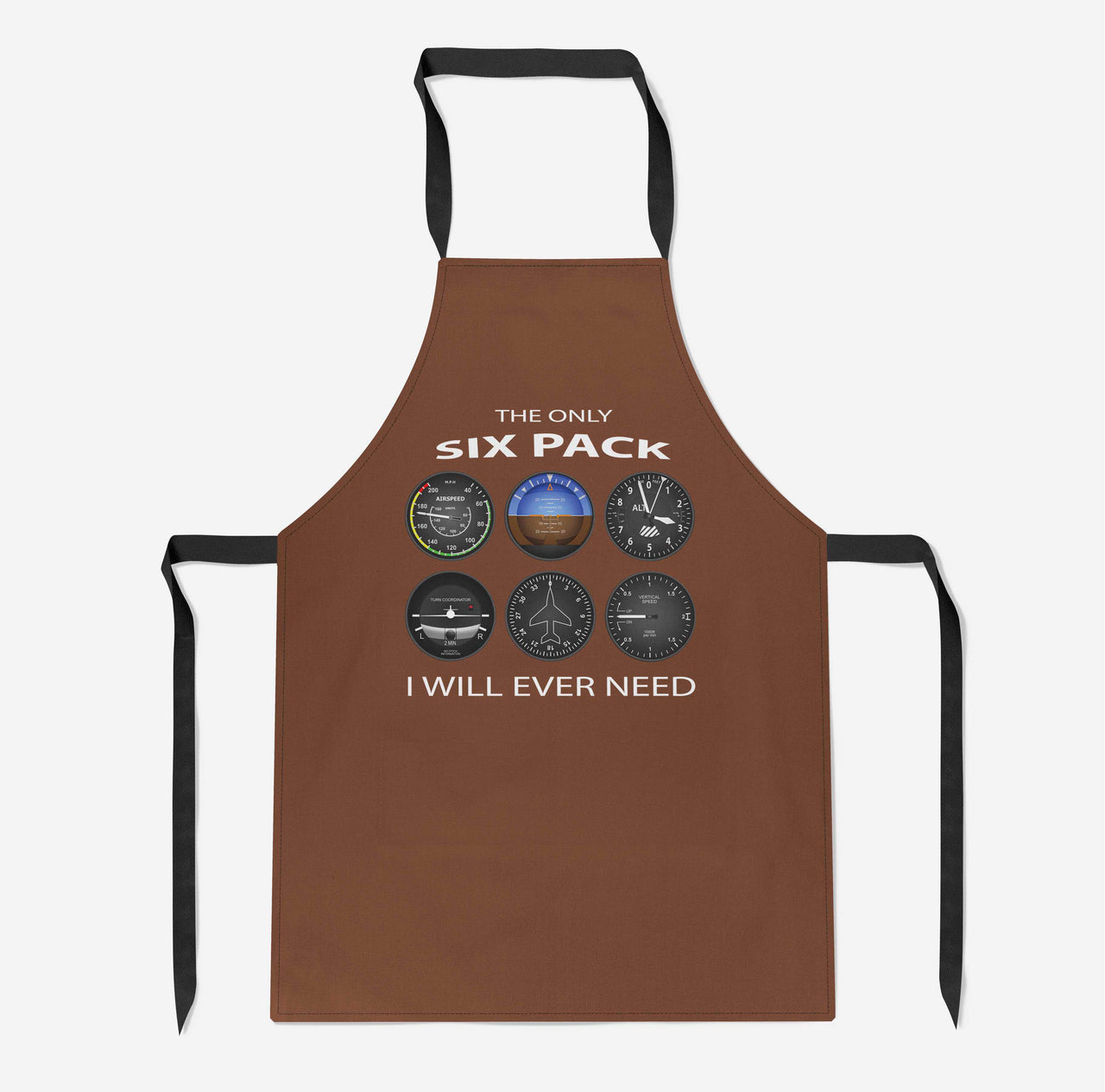 The Only Six Pack I Will Ever Need Designed Kitchen Aprons
