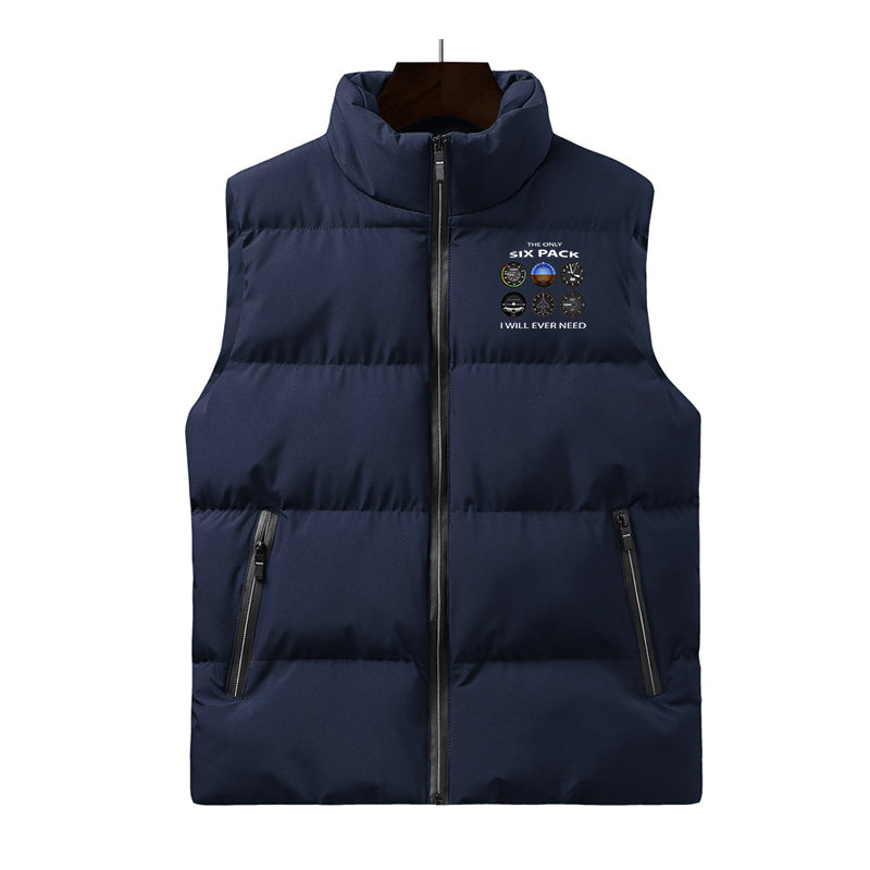 The Only Six Pack I Will Ever Need Designed Puffy Vests