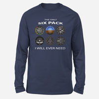 Thumbnail for The Only Six Pack I Will Ever Need Designed Long-Sleeve T-Shirts