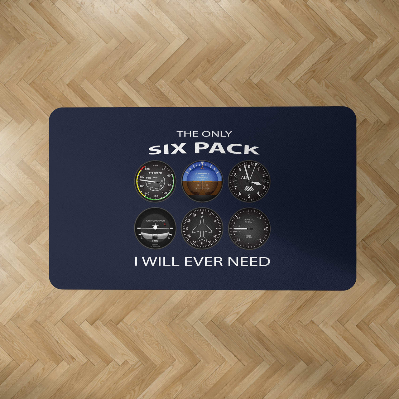 The Only Six Pack I Will Ever Need Designed Carpet & Floor Mats
