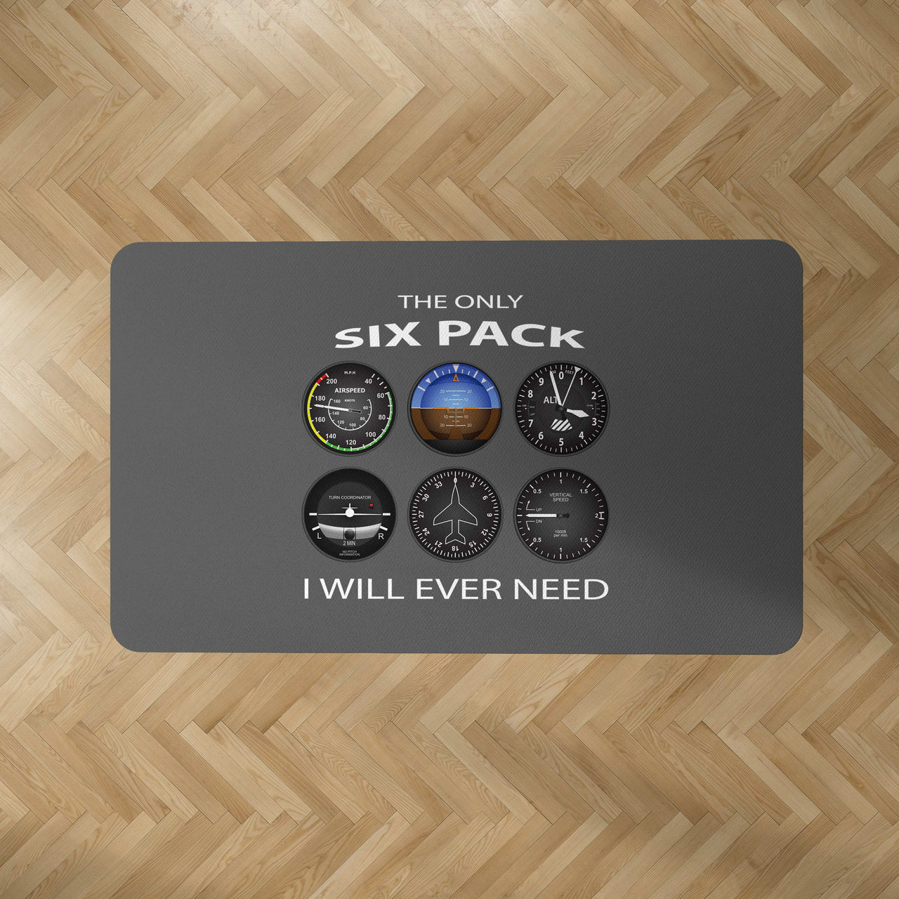The Only Six Pack I Will Ever Need Designed Carpet & Floor Mats