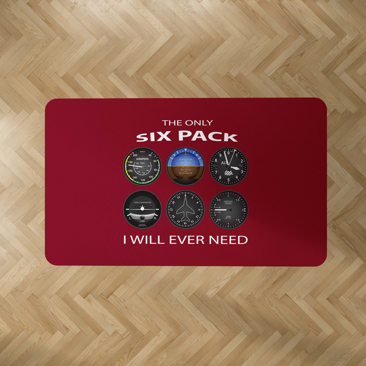 The Only Six Pack I Will Ever Need Designed Carpet & Floor Mats
