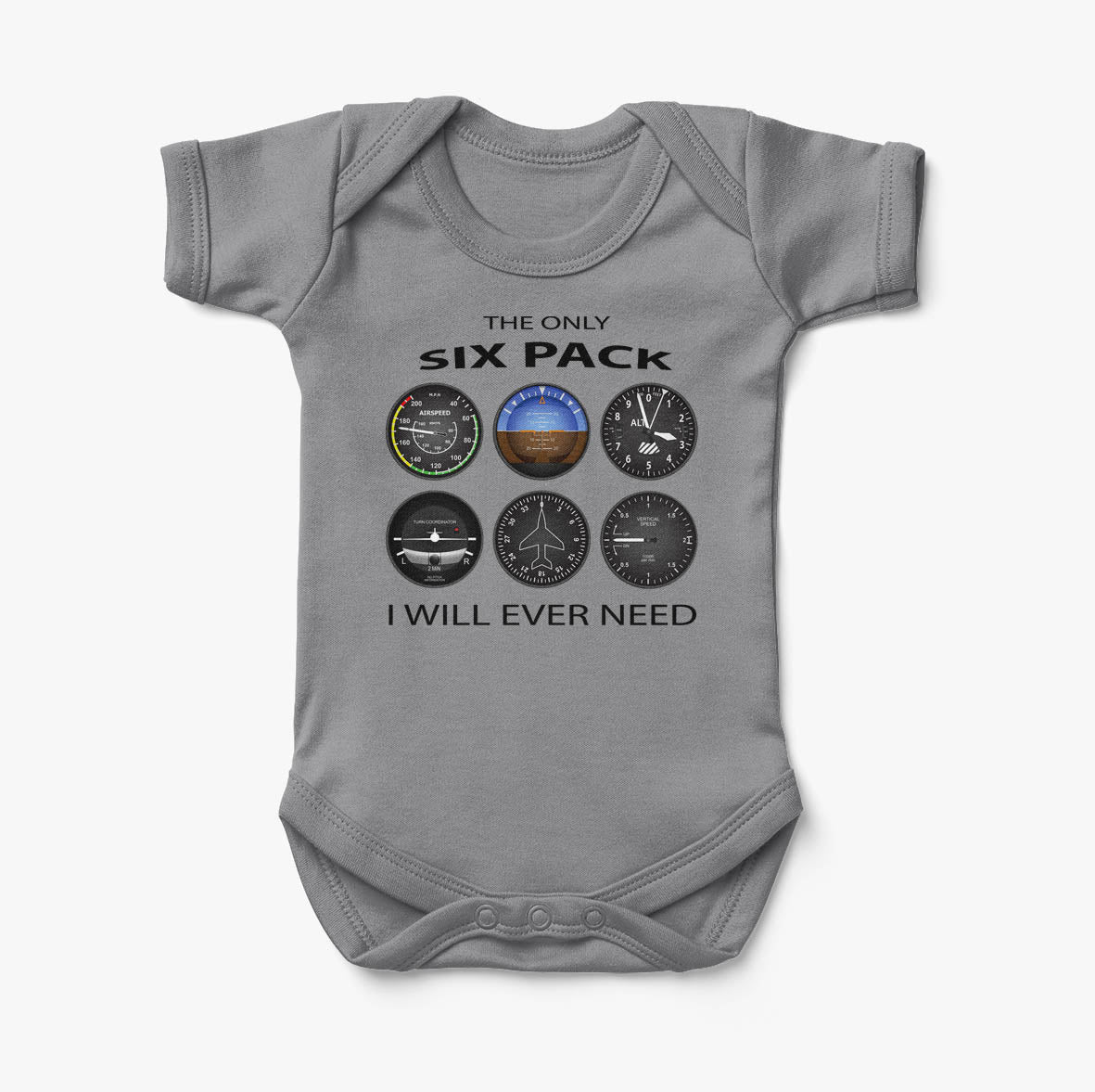 The Only Six Pack I Will Ever Need Designed Baby Bodysuits