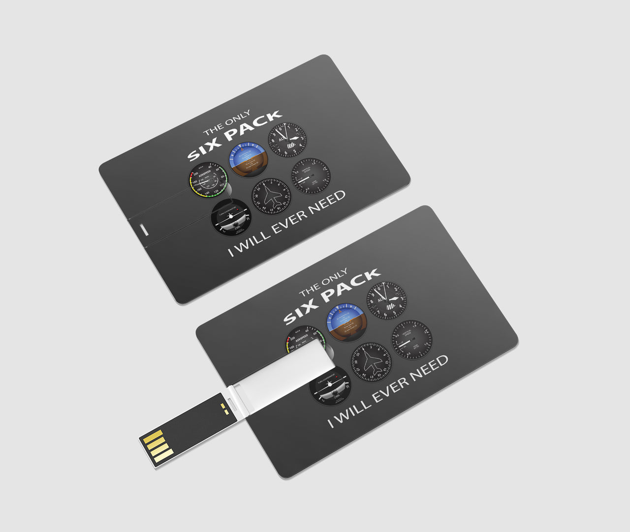 The Only Six Pack I Will Ever Need Designed USB Cards