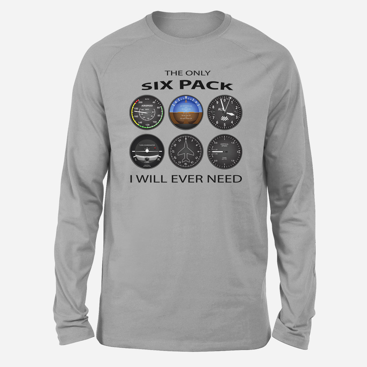 The Only Six Pack I Will Ever Need Designed Long-Sleeve T-Shirts