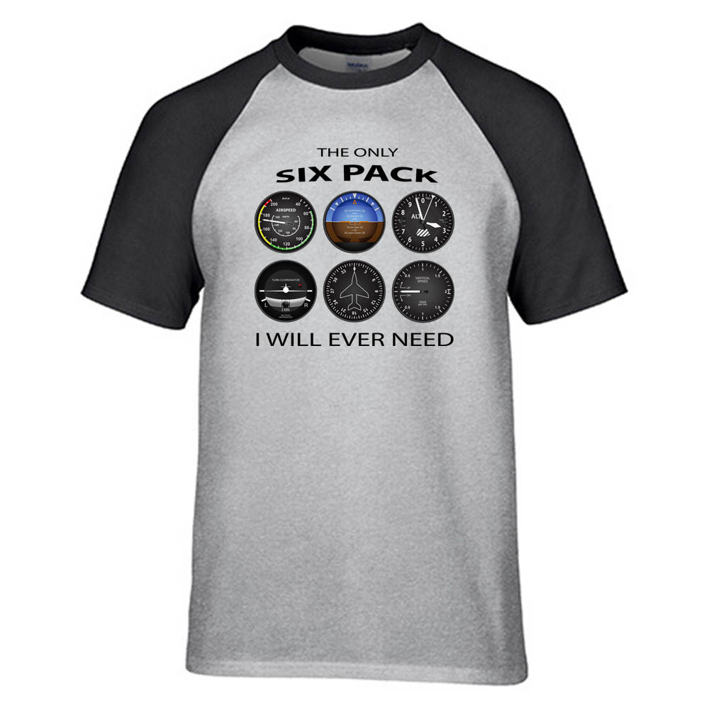 The Only Six Pack I Will Ever Need Designed Raglan T-Shirts
