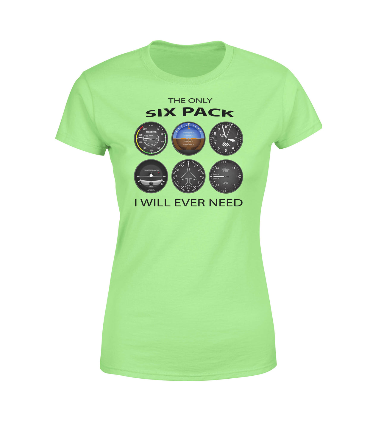The Only Six Pack I Will Ever Need Designed Women T-Shirts
