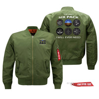 Thumbnail for The Only Six Pack I Will Ever Need Designed Pilot Jackets (Customizable)