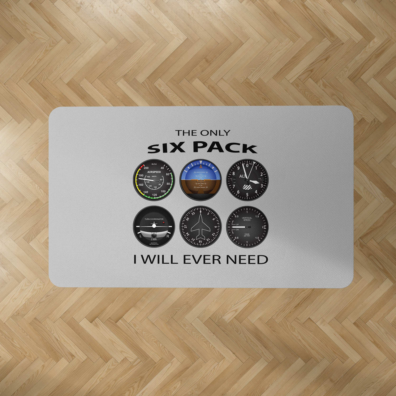 The Only Six Pack I Will Ever Need Designed Carpet & Floor Mats