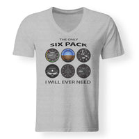 Thumbnail for The Only Six Pack I Will Ever Need Designed V-Neck T-Shirts