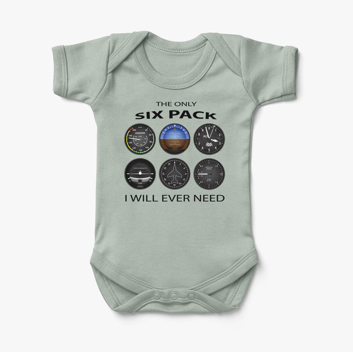The Only Six Pack I Will Ever Need Designed Baby Bodysuits